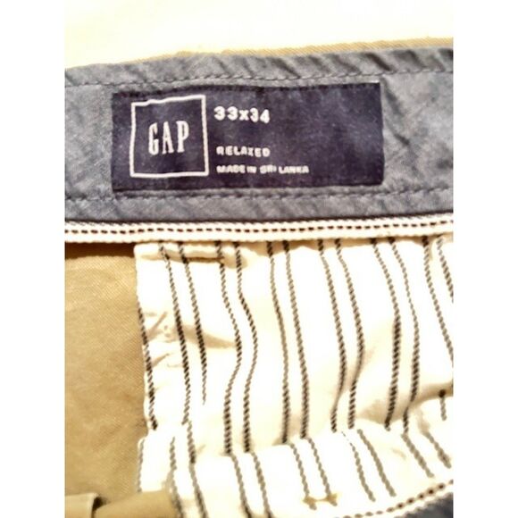 Gap slim fit tan khakis chinos 32 x 30 - Picture 3 of 4